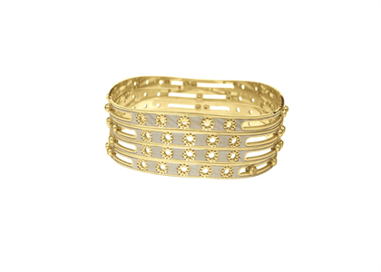 Designer CNC Bangles with Two Tone Plated